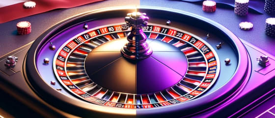 Выбор американской или европейской рулетки в казино с живым дилером